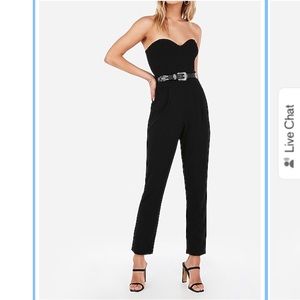 Strapless Sweetheart Neck Jumpsuit
